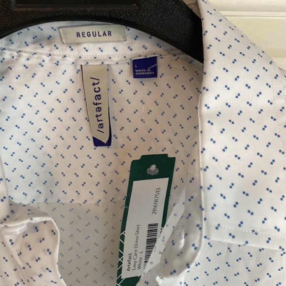 Men’s Crisp White Shirt w pattern from Stitch Fix L - Picture 4 of 6